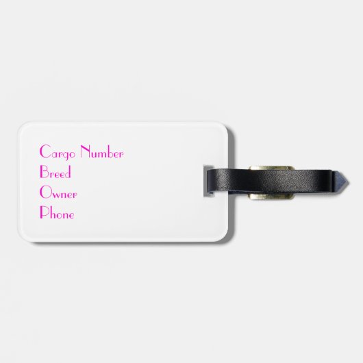 Lakeland shier bagagelabel (Achterkant horizontaal)