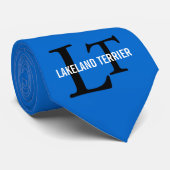 Lakeland Terrier Breed Monogram Stropdas (Opgerold)