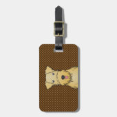 Lakeland Terrier Cartoon Paws Bagagelabel (Voorkant verticaal)
