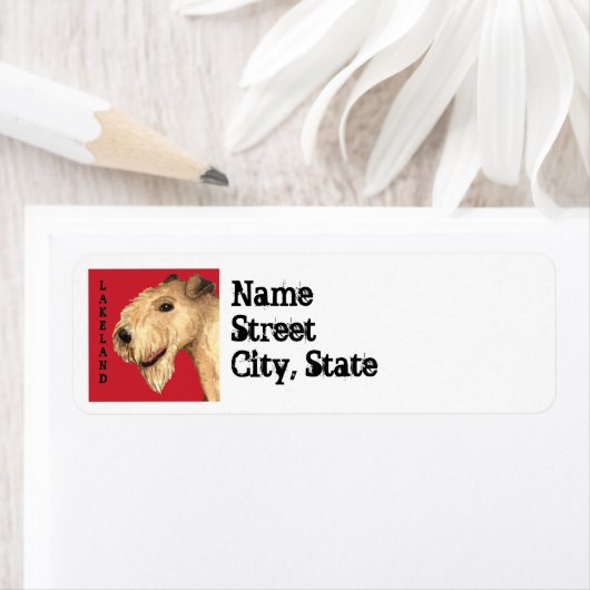 Lakeland Terrier Color Block Etiket (Insitu)