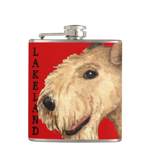 Lakeland Terrier Color Block Heupfles (Voorkant)