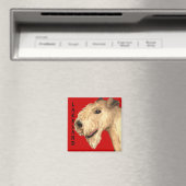 Lakeland Terrier Color Block Magneet (Insitu (Vaatwasser))