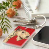 Lakeland Terrier Color Block Sleutelhanger (Voorkant Rechts)