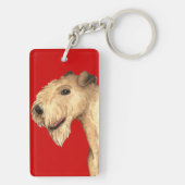 Lakeland Terrier Color Block Sleutelhanger (achterkant)
