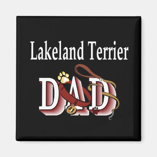 Lakeland Terrier dad Magnet (Voorkant)