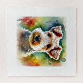 Lakeland Terrier Dog 180724AREF117 - Watercolor Legpuzzel (Horizontaal)