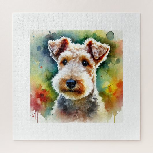 Lakeland Terrier Dog 180724AREF117 - Watercolor Legpuzzel (Verticaal)