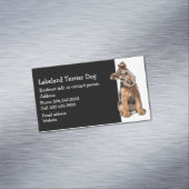 Lakeland Terrier Dog Breeder Pet Sitter Magnetisch Visitekaartje (Voorbeeld)
