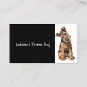 Lakeland Terrier Dog Breeder Pet Sitter Visitekaartje (Achterkant)