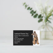 Lakeland Terrier Dog Breeder Pet Sitter Visitekaartje (Staand voorkant)