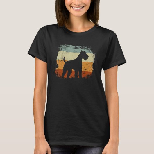 Lakeland Terrier Dog Retro Style T-shirt (Voorkant)
