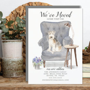 Lakeland Terrier Dog   Verplaatsingsaankondiging Aankondiging