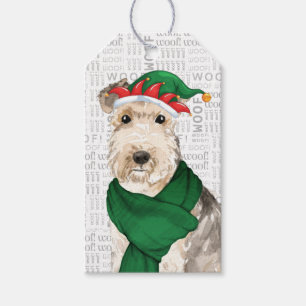 Lakeland Terrier Holiday Dog Kerstmis Cadeaulabel