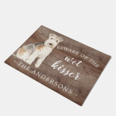 Lakeland Terrier Hond Gepersonaliseerde Deurmat (Schuin)