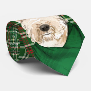 Lakeland Terrier Hondenliefhebber Green Play Kerst Stropdas