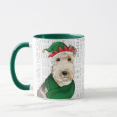 Lakeland Terrier Hondenliefhebber kerstfeestdag Mok (Links)