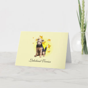 Lakeland Terrier Hunting Dog is een ster Kaart
