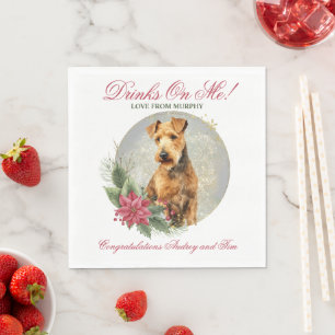 Lakeland Terrier Huwelijksservetten Met Honden Fot Servet