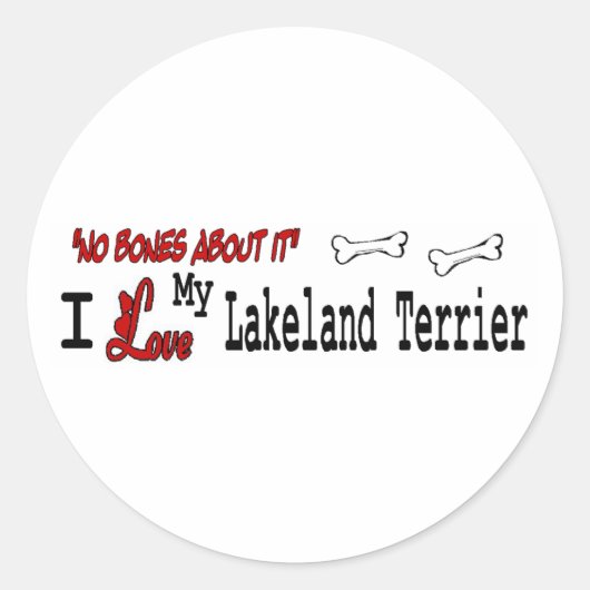 Lakeland Terrier (I Love) Sticker (Voorkant)