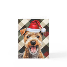 Lakeland Terrier Kersthond Vakantie Plaid