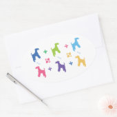 Lakeland Terrier Ovale Sticker (Envelop)