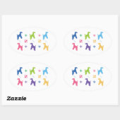 Lakeland Terrier Ovale Sticker (Vel)