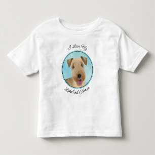 Lakeland Terrier Painting - Cute Original Dog Art Kinder Shirts