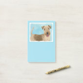 Lakeland Terrier Painting - Cute Original Dog Art Post-it® Notes (Op bureau)