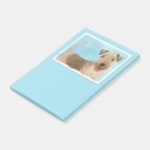 Lakeland Terrier Painting - Cute Original Dog Art Post-it® Notes (Schuin)