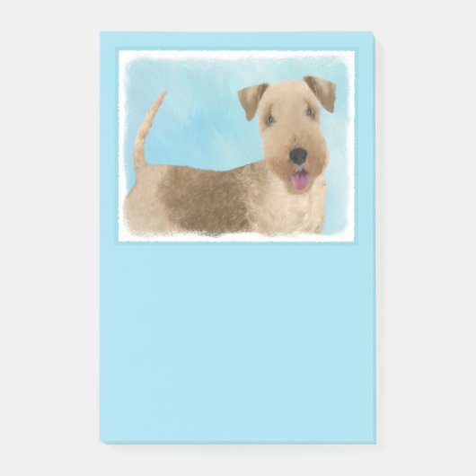 Lakeland Terrier Painting - Cute Original Dog Art Post-it® Notes (Voorkant)