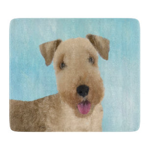 Lakeland Terrier Painting - Cute Original Dog Art Snijplank