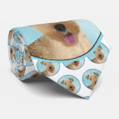 Lakeland Terrier Painting - Cute Original Dog Art Stropdas (Opgerold)