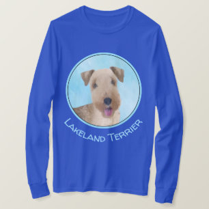 Lakeland Terrier Painting - Cute Original Dog Art T-shirt