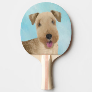Lakeland Terrier Painting - Cute Original Dog Art Tafeltennisbatje