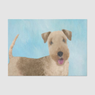 Lakeland Terrier Painting - Cute Original Dog Art Tissuepapier
