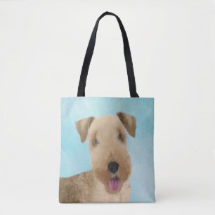 Lakeland Terrier Painting - Cute Original Dog Art Tote Bag