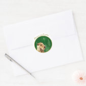 Lakeland Terrier Peace Ronde Sticker (Envelop)