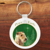 Lakeland Terrier Peace Sleutelhanger (Voorkant)