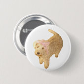 Lakeland Terrier Ronde Button 5,7 Cm (Voorkant /achterkant)