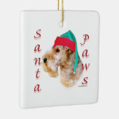Lakeland Terrier Santa Paws Keramisch Ornament (Rechts)