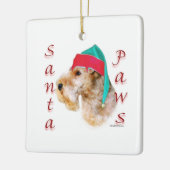 Lakeland Terrier Santa Paws Keramisch Ornament (Links)
