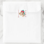 Lakeland Terrier Santa Paws Ronde Sticker (Tas)