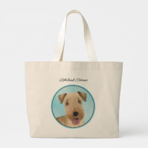 Lakeland Terrier Schilderen Schattigee Originele H Grote Tote Bag