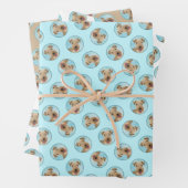 Lakeland Terrier Schilderen Schattigee Originele H Inpakpapier Vel (In situ)