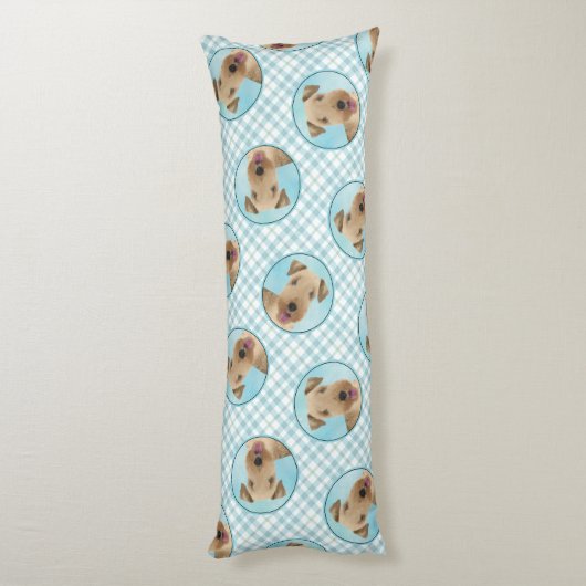 Lakeland Terrier Schilderen Schattigee Originele H Lichaamskussen (Achterkant (Verticaal))