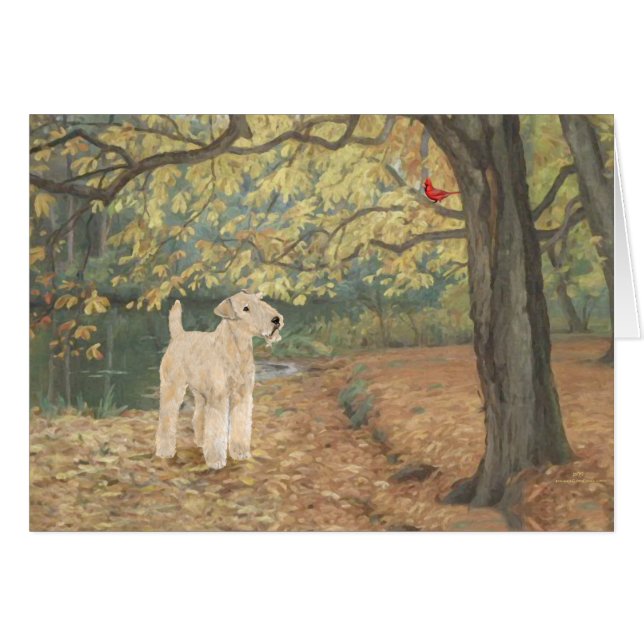Lakeland Terrier Vogels Kijken (Voorkant Horizontaal)