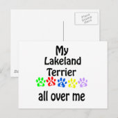 Lakeland Terrier Wandelingen Ontwerp Briefkaart (Voorkant / Achterkant)