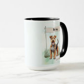 Lakeland Terrier-waterverf Gepersonaliseerde Hond Mok (Voorkant rechts)
