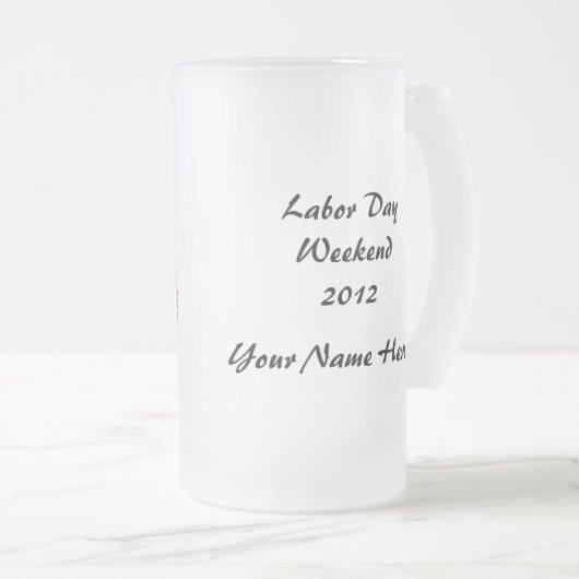 Lakenheath Rod & Pistool Club Reunion Beer Mok (Voorkant rechts)