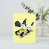 Lakenvelder Chicken Family Briefkaart (Staand voorkant)